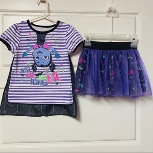 Vampirina 3-piece skirt set, sz 5T